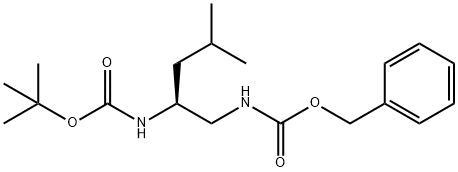 (S)-1-CBZ-AMINO-2-BOC-AMINO-4-METHYLPENTANE Structure