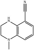 5-Quinoxalinecarbonitrile,1,2,3,4-tetrahydro-1-methyl-(9CI) 结构式