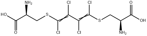 1,4-(bis-cystein-S-yl)-1,2,3,4-tetrachloro-1,3-butadiene Structure