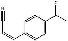 2-Propenenitrile, 3-(4-acetylphenyl)-, (Z)- (9CI) Structure