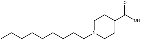1-ノニルピペリジン-4-カルボン酸 化学構造式