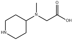 N-methyl-N-4-piperidinylglycine(SALTDATA: 2HCl H2O) Struktur
