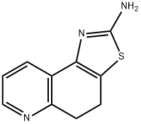 4,5-dihydrothiazolo(4,5-f)quinolin-2-amine 结构式