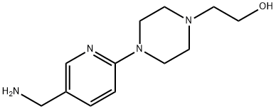 2-{4-[5-(Aminomethyl)-2-pyridinyl]-1-piperazinyl}-1-ethanol Structure