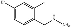 Hydrazine, [(4-bromo-2-methylphenyl)methyl]- 化学構造式