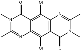 Pyrimido[4,5-g]quinazoline-4,9-dione,  3,8-dihydro-5,10-dihydroxy-2,3,7,8-tetramethyl- Structure