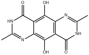 Pyrimido[4,5-g]quinazoline-4,9-dione,  1,6-dihydro-5,10-dihydroxy-2,7-dimethyl-  (9CI) Struktur