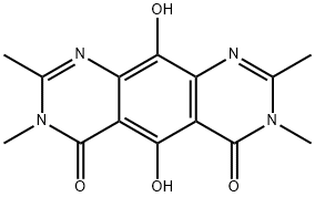 Pyrimido[5,4-g]quinazoline-4,6(3H,7H)-dione,  5,10-dihydroxy-2,3,7,8-tetramethyl- 结构式
