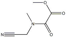 Acetic acid, [(cyanomethyl)methylamino]oxo-, methyl ester (9CI) Struktur