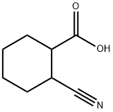 Cyclohexanecarboxylic acid, 2-cyano- (9CI) 化学構造式