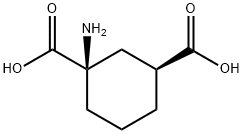 1,3-Cyclohexanedicarboxylicacid,1-amino-,(1R-trans)-(9CI),115730-36-4,结构式