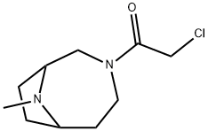 3,9-Diazabicyclo[4.2.1]nonane, 3-(chloroacetyl)-9-methyl- (9CI) 结构式