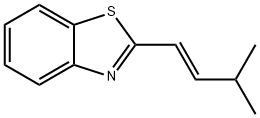 Benzothiazole, 2-(3-methyl-1-butenyl)-, (E)- (9CI),115755-10-7,结构式