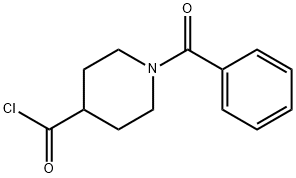 N-苯甲酰基-4-哌啶甲酰氯, 115755-50-5, 结构式