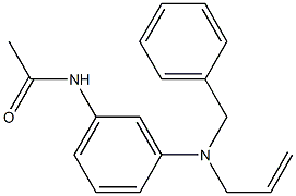 N-(3-(allyl(benzyl)amino)phenyl)acetamide 结构式