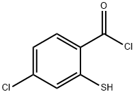 Benzoyl chloride, 4-chloro-2-mercapto- (9CI) Structure