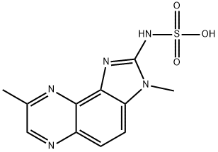 N-(3,8-Dimethylimidazo(4,5-f)quinoxalin-2-yl)sulfamic acid|