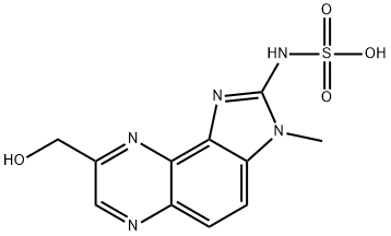 N-(8-Hydroxymethyl-3-methylimidazo(4,5-f)quinoxalin-2-yl)sulfamic acid,115781-41-4,结构式