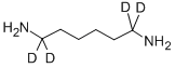 六亚甲基-1,1,6,6-D4-二胺,115797-49-4,结构式