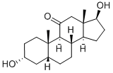 5-BETA-ANDROSTAN-3-ALPHA, 17-BETA-DIOL-11-ONE Structure