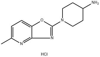 1-(5-methyl[1,3]oxazolo[4,5-b]pyridin-2-yl)piperidin-4-amine hydrochloride Structure