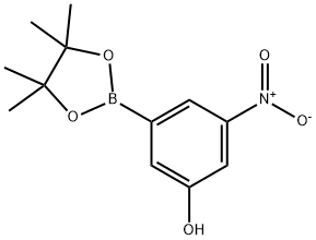 3-Hydroxy-5-nitrophenylboronic Acid Pinacol Ester Struktur