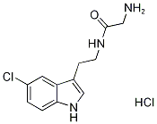 2-amino-N-[2-(5-chloro-1H-indol-3-yl)ethyl]acetamide hydrochloride 结构式