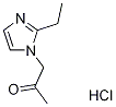 1-(2-エチル-1H-イミダゾール-1-イル)アセトン HYDROCHLORIDE 化学構造式