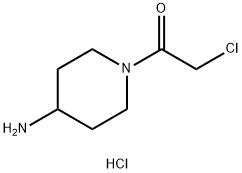 1-(chloroacetyl)piperidin-4-amine hydrochloride Structure