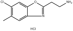 2-(6-chloro-5-methyl-1,3-benzoxazol-2-yl)ethanamine hydrochloride Structure