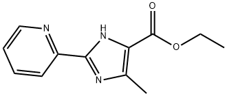 5-METHYL-2-PYRIDIN-2-YL-3H-IMIDAZOLE-4-CARBOXYLIC ACID ETHYL ESTER,115835-57-9,结构式