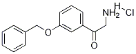 Ethanone, 2-aMino-1-[3-(phenylMethoxy)phenyl]-, hydrochloride Structure