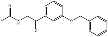 N-(2-(3-(benzyloxy)phenyl)-2-oxoethyl)acetaMide Struktur