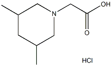(3,5-dimethylpiperidin-1-yl)acetic acid hydrochloride Struktur