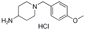 1-(4-Methoxybenzyl)piperidin-4-amine hydrochloride Struktur