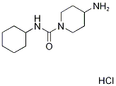 4-amino-N-cyclohexylpiperidine-1-carboxamide hydrochloride Struktur