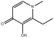 1-methyl-2-ethyl-3-hydroxypyridin-4-one 结构式