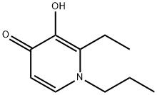 2-ethyl-3-hydroxy-1-propyl-4-pyridinone Structure