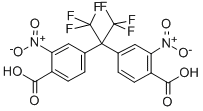 2,2-BIS(4-CARBOXY-3-NITROPHENYL)HEXAFLUOROPROPANE 98 Structure