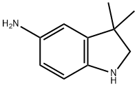3,3-二甲基吲哚啉-5-胺, 1158745-51-7, 结构式