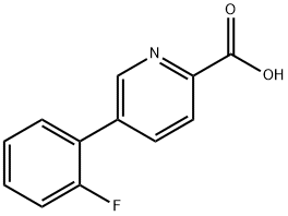 5-(2-フルオロフェニル)ピコリン酸 化学構造式