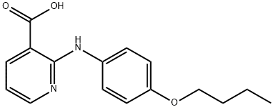 2-(4-Butoxy-phenylamino)-nicotinic acid Structure