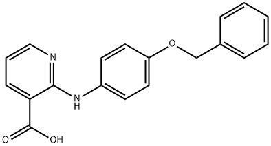 2-(4-Benzyloxy-phenylamino)-nicotinic acid Struktur