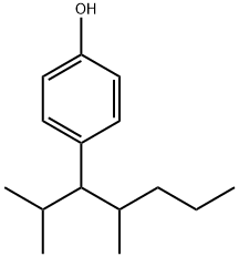 4-[(2-Methyl-1-isopropyl)pentyl]phenol
(Mixture of Diastereomers) 化学構造式