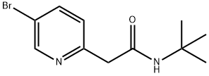 N-t-Butyl2-(5-bromopyridin-2-yl)acetamide Struktur