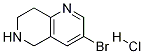 3-溴咪唑[1,2-A] 5,6,7,8-四氢-1,6-萘啶盐酸盐, 1159010-96-4, 结构式