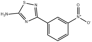 3-(3-硝基苯基)-1,2,4-噻二唑-5-胺, 115919-41-0, 结构式