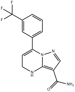 115931-11-8 4,5-ジヒドロ-7-[3-(トリフルオロメチル)フェニル]ピラゾロ[1,5-A]ピリミジン-3-カルボオキサミド