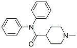 4-diphenylcarbamyl-N-methylpiperidine 结构式