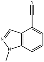 1-甲基-1H-吲唑-4-甲腈, 1159511-43-9, 结构式